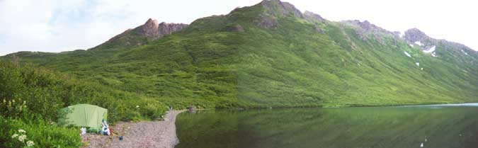 Our site at Emerald Lake