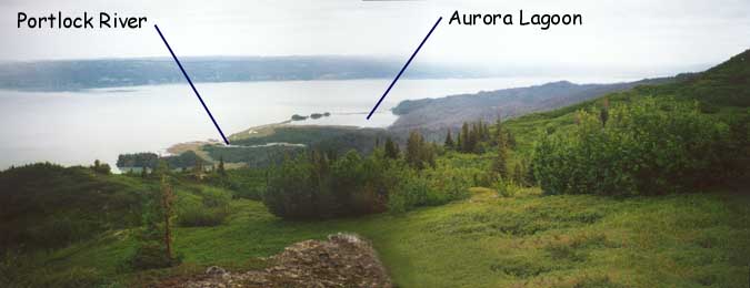 Looking north from Portlock Plateau.