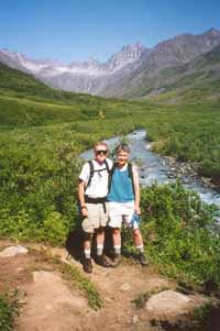 Karen and Me on the Gold MInt Trail.