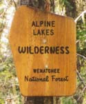 Alpine Wilderness sign