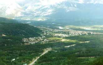 View of Jasper from Tramway