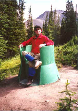 The Canadian Park Service's "Green Throne".