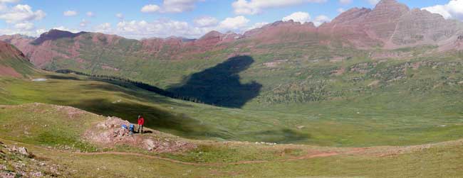 View into Fravert Basin