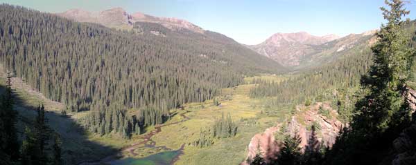 View down Fravert Valley