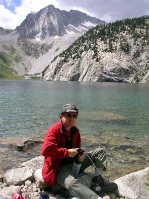 "making" water at Snowmass Lake