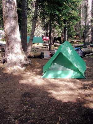 Our "bedroom" at Snowmass  Lake