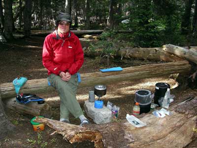 Our "dining room" at Snowmass Lake