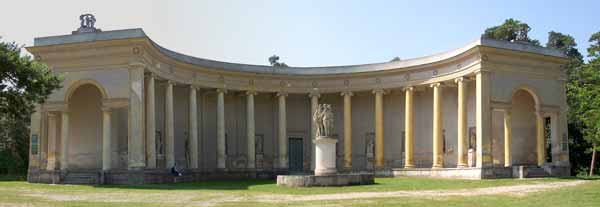 The colonade with the 3 Graces