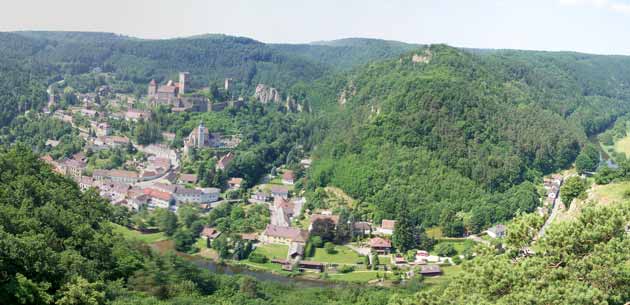 Panoramic view of Hardegg Austria