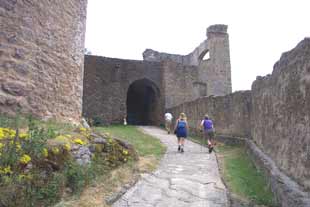 Entering  Landstejn castle
