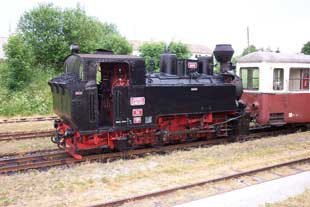 Ancient steam train