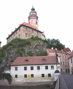The Hradek from outside the castle
