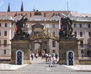 Main entrance to Prague castle
