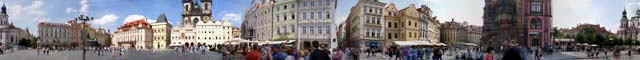 Panorama of Prague's main square