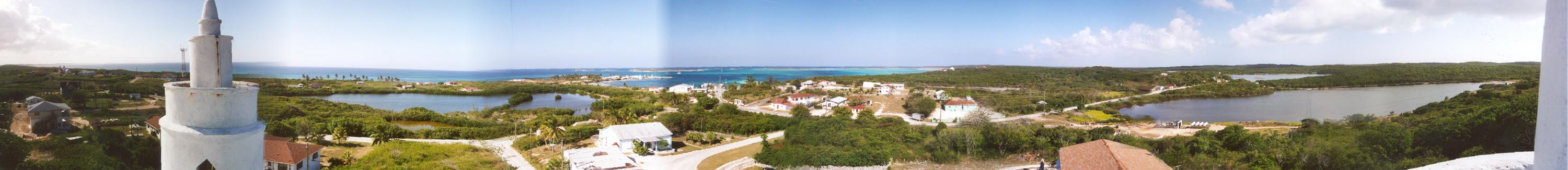 Panoramic view of Clarencetown Harbor