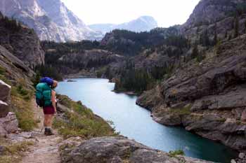 Our first view of Rimrock Lake