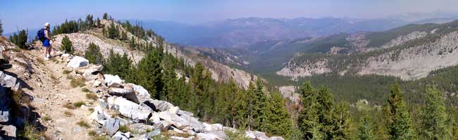 View along Johnson Peak Trail