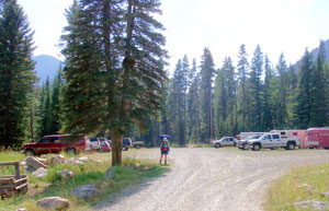 Box Canyon Trailhead parking lot