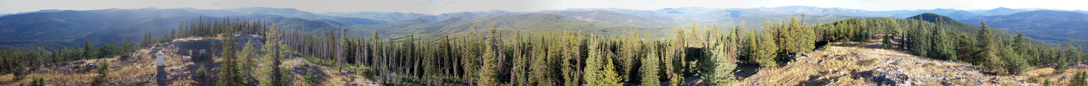 Panoramic view from Garver Mt lookout tower