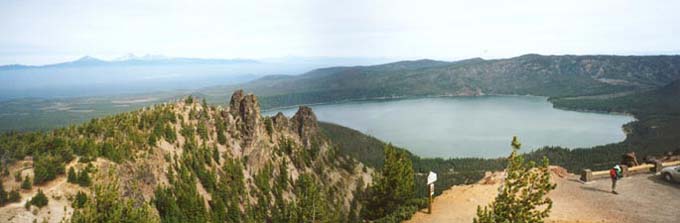 Paulina Lake from Paulina Peak