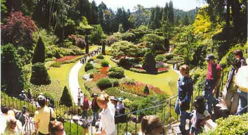 Part of the Butchart gardens.
