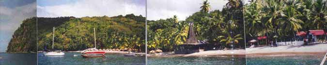 The beach at Anse Chastanet